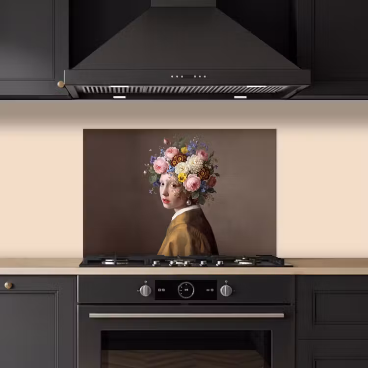 Meesterwerk - Modern - Kleurrijk keuken achterwand spatscherm klein -sfeer1