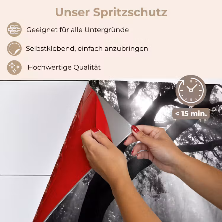 Mens - Hond - Natuur - Zwart-wit - Silhouet keuken achterwand spatscherm klein -spatscherm_DE