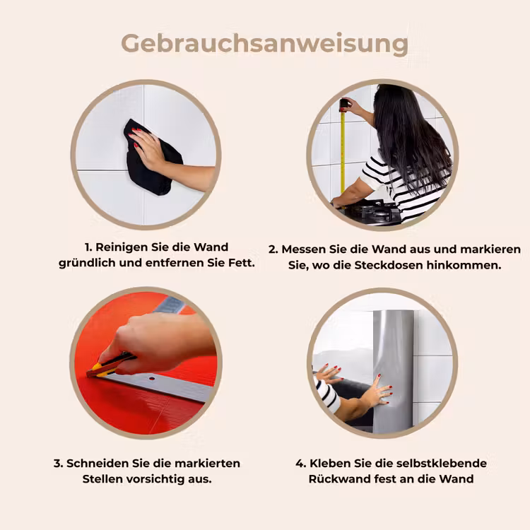 Mens - Kameel - Zandduin - Natuur - Monochroom keuken achterwand 2 middel -gebruiksaanwijzing_DE