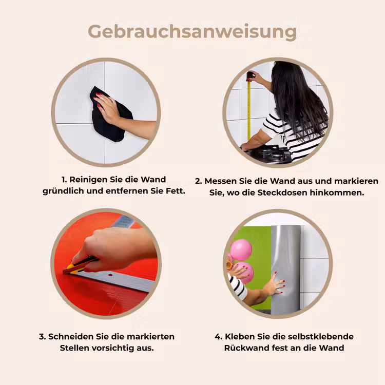 Mens - Ballonnen - Feest - Kleurrijk - Roze keuken achterwand 2 middel -gebruiksaanwijzing_DE