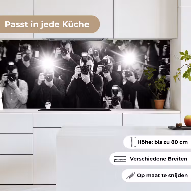 Mensen - Camera - Flitslicht - Zwart-wit - Media keuken achterwand 2 middel -sfeer4_DE