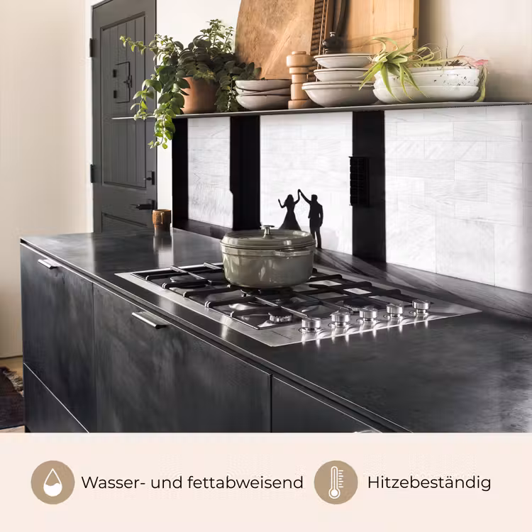 Mensen - Schaduw - Dans - Zwart-wit - Liefde keuken achterwand 2 middel -usp_DE