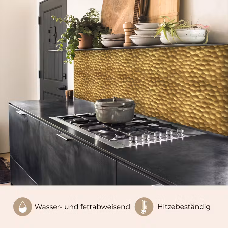 Metaal - Dynamisch - Goud keuken achterwand 2 middel 871 -usp_DE