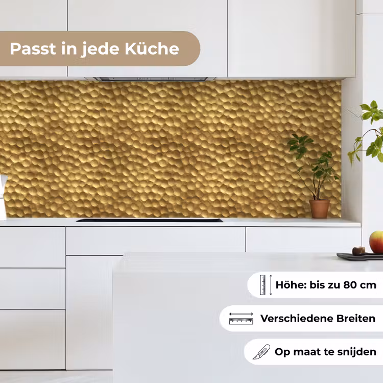 Metaal - Dynamisch - Goud keuken achterwand 2 middel 871 -sfeer4_DE