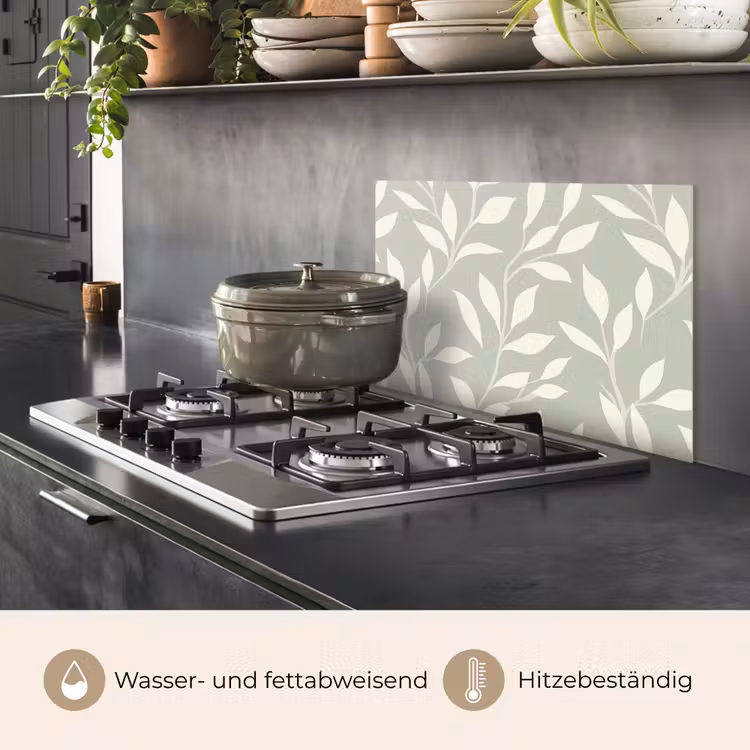 Minimalistisch - Patroon - Groen keuken achterwand spatscherm klein 900 -usp_DE