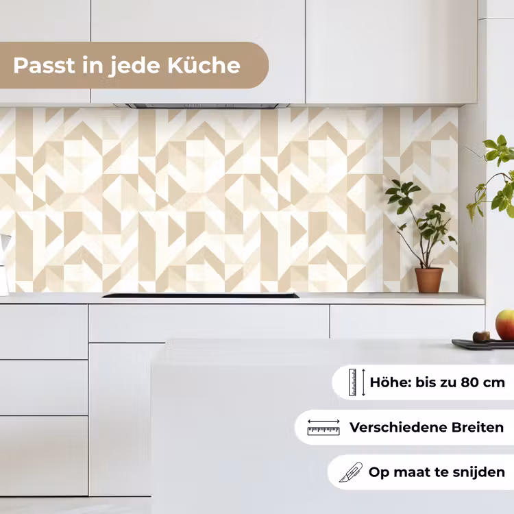 Modern - Abstract - Beige keuken achterwand 2 middel 871 -sfeer4_DE