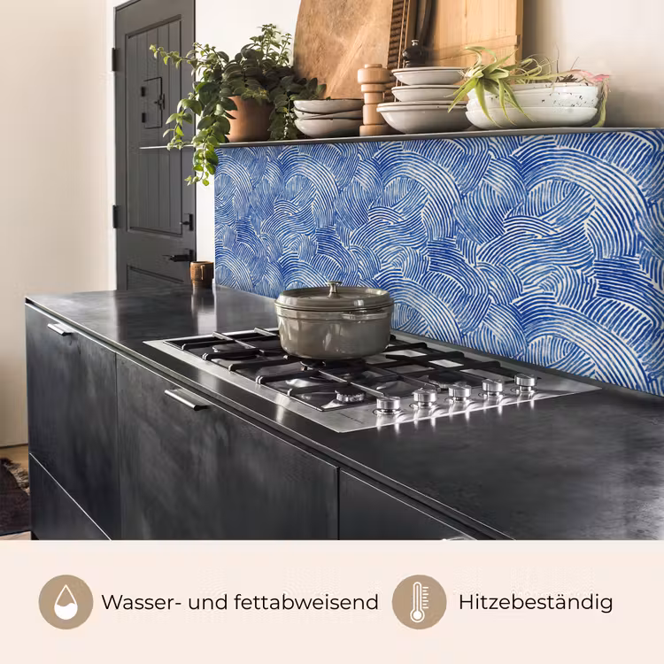Modern - Abstract - Blauw keuken achterwand 2 middel 871 -usp_DE