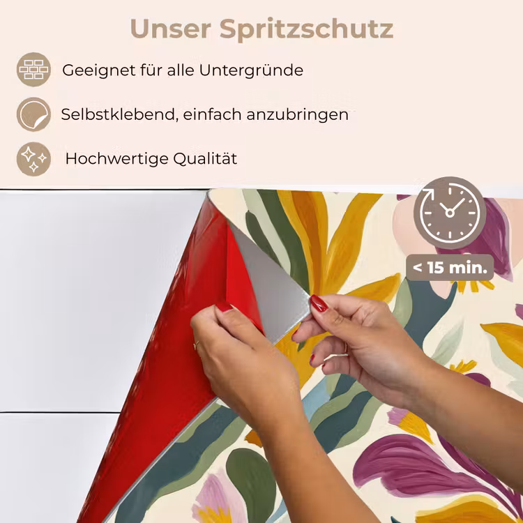Modern - Abstract - Kleurrijk keuken achterwand spatscherm klein 900 -spatscherm_DE