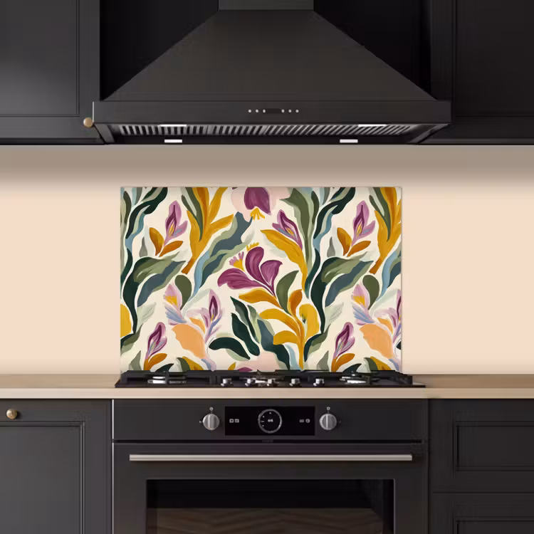 Modern - Abstract - Kleurrijk keuken achterwand spatscherm klein 900 -sfeer1