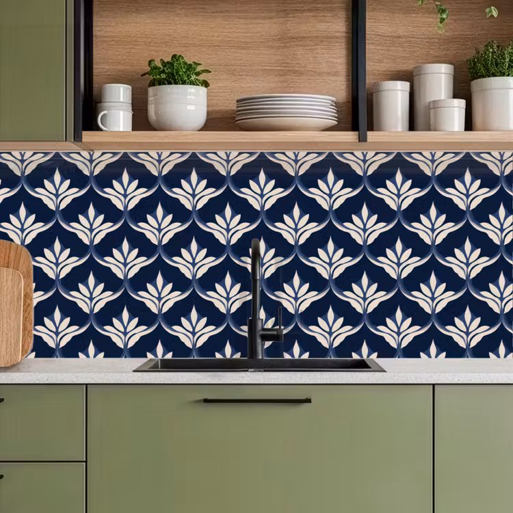 Modern - Ontwerp - Blauw keuken achterwand 2 middel 871 -sfeer3