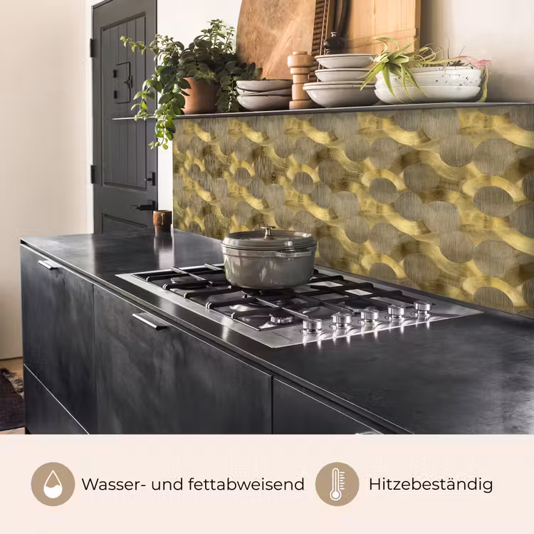 Modern - Geometrisch - Goud keuken achterwand 2 middel 871 -usp_DE