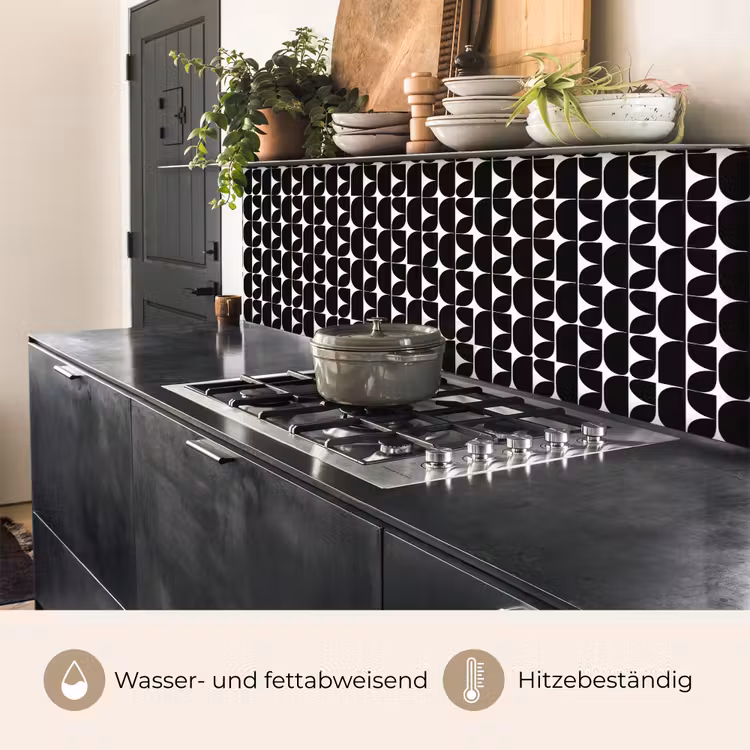 Modern - Geometrisch - Zwart keuken achterwand 2 middel 871 -usp_DE