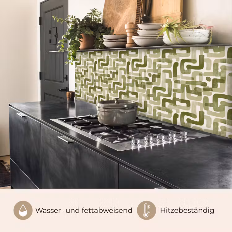 Modern - Grafisch - Groen keuken achterwand 2 middel 871 -usp_DE