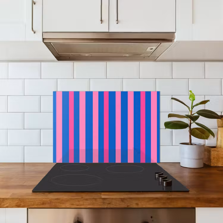 Modern - Optisch - Roze keuken achterwand spatscherm klein 900 -sfeer2