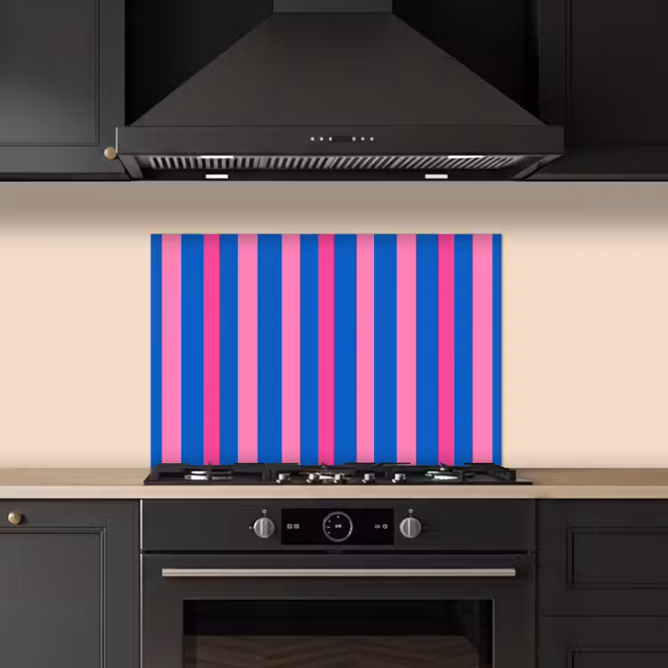 Modern - Optisch - Roze keuken achterwand spatscherm klein 900 -sfeer1