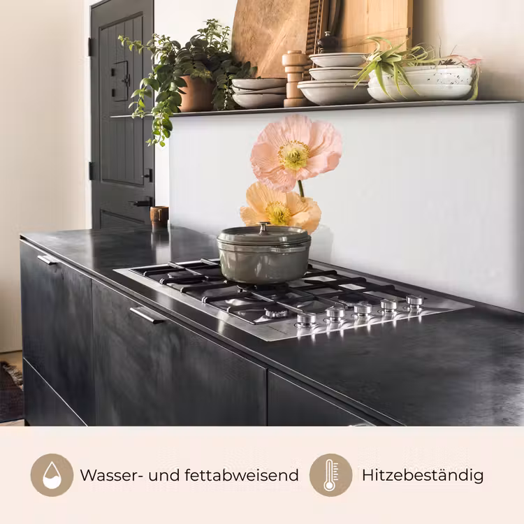 Papavers - Botanisch - Roze keuken achterwand 2 middel -usp_DE