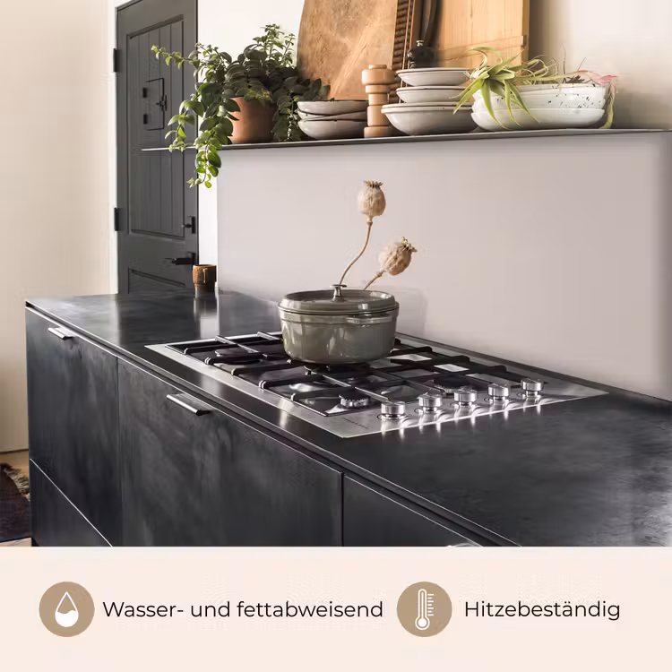 Papaverbollen - Droogbloemen - Minimalistisch - Beige - Rustig keuken achterwand 2 middel -usp_DE