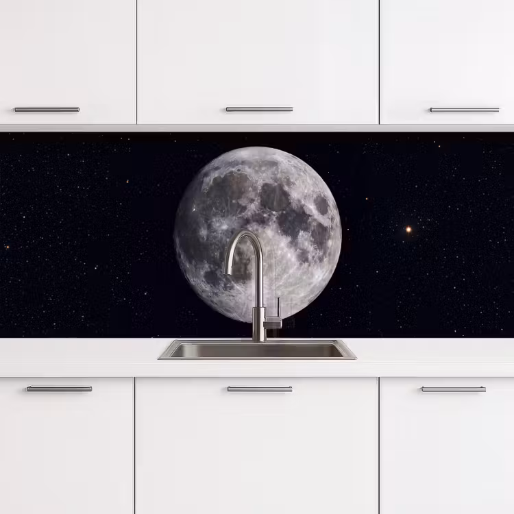 Küchenrückwand - Mond – Sterne – Weltraum - Maan - Sterren - Ruimte keuken achterwand 2 middel