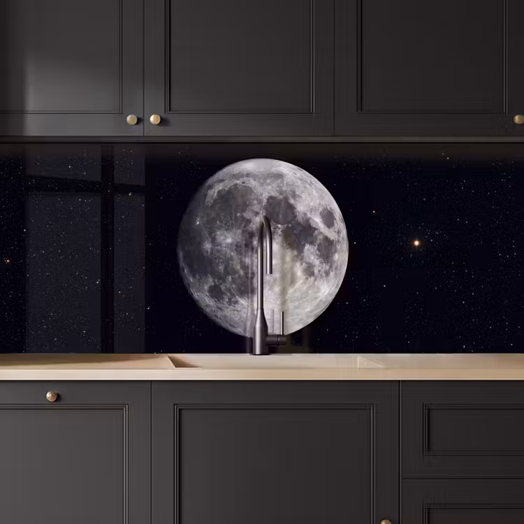 Küchenrückwand - Mond – Sterne – Weltraum - Maan - Sterren - Ruimte keuken achterwand 2 middel