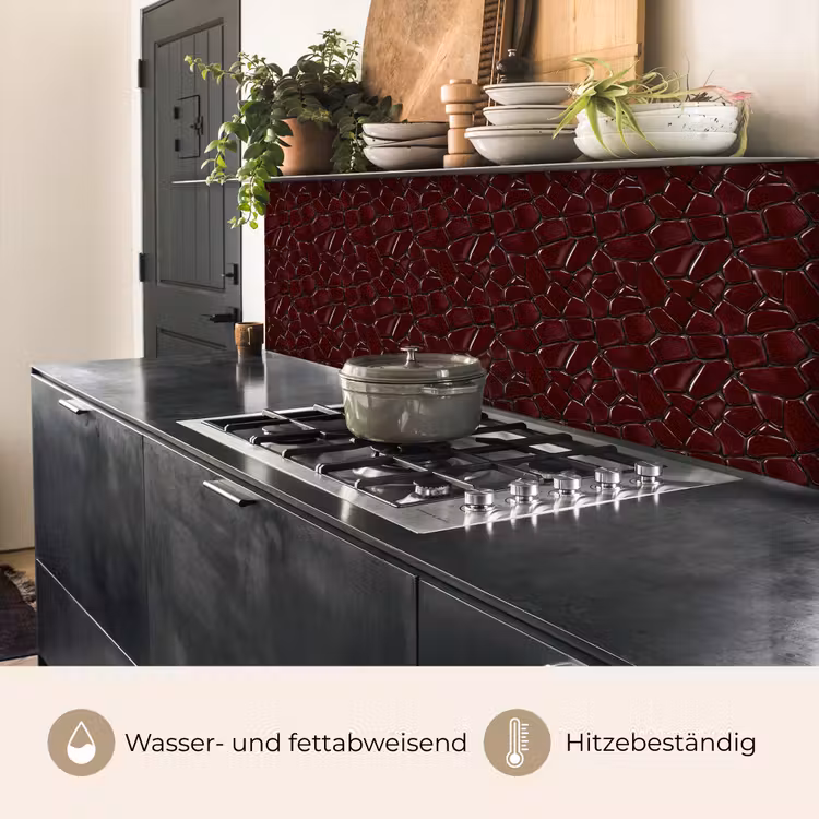 Mozaïek - Tegel - Bordeauxrood keuken achterwand 2 middel 871 -usp_DE