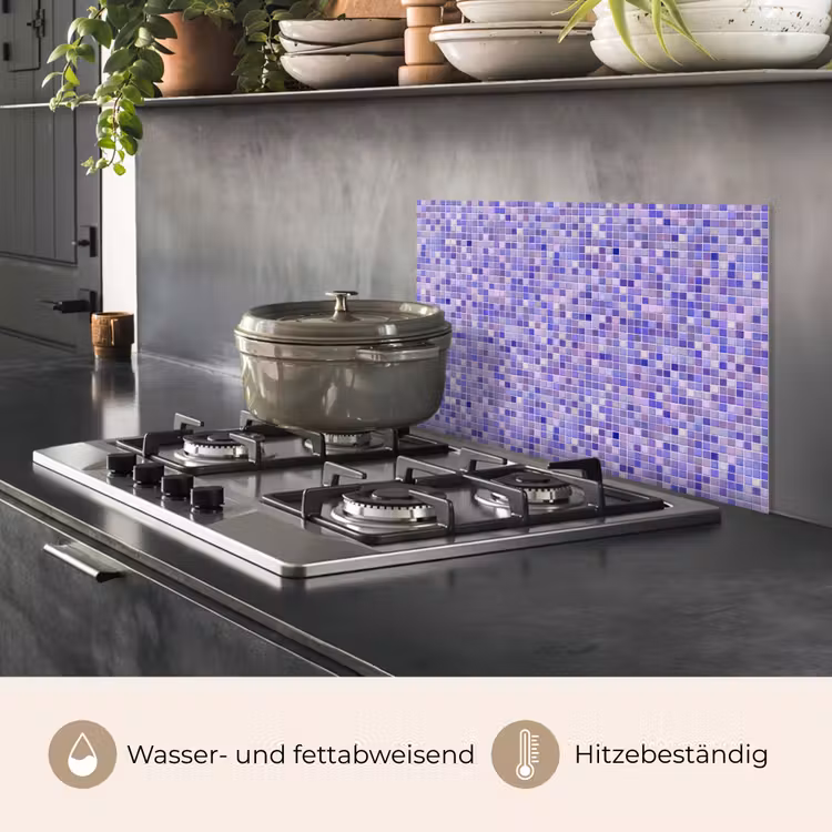 Mozaïek - Tegels - Lila - Amethist keuken achterwand spatscherm klein 900 -usp_DE