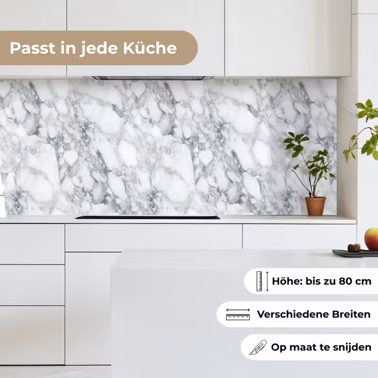 Mozaïek - Marmer - Wit - Onregelmatig keuken achterwand 2 middel 871 -sfeer4_DE