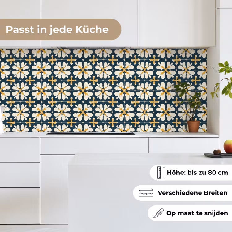 Motief - Tegel - Okergeel keuken achterwand 2 middel 871 -sfeer4_DE