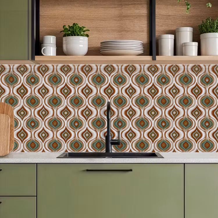 Motief - Patroon - Kleurrijk keuken achterwand 2 middel 871 -sfeer3