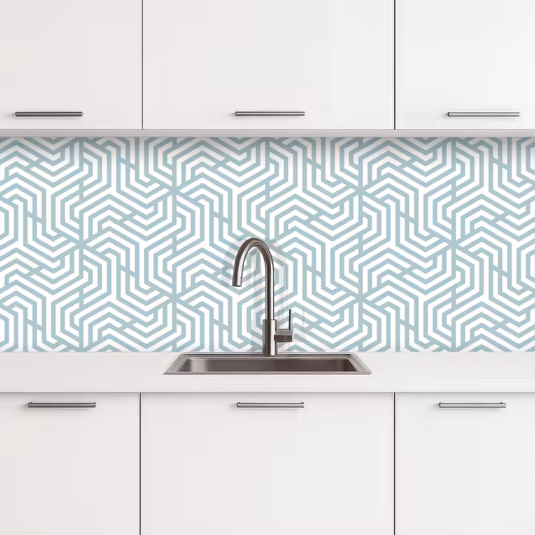 Patronen - Abstract - Driehoek - Geometrie keuken achterwand 2 middel 871 -3d