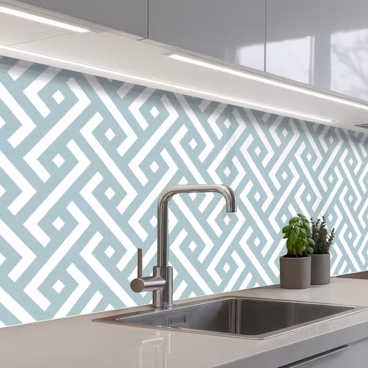 Patronen - Abstract - Geometrie keuken achterwand 2 middel 871 -3d_schuin