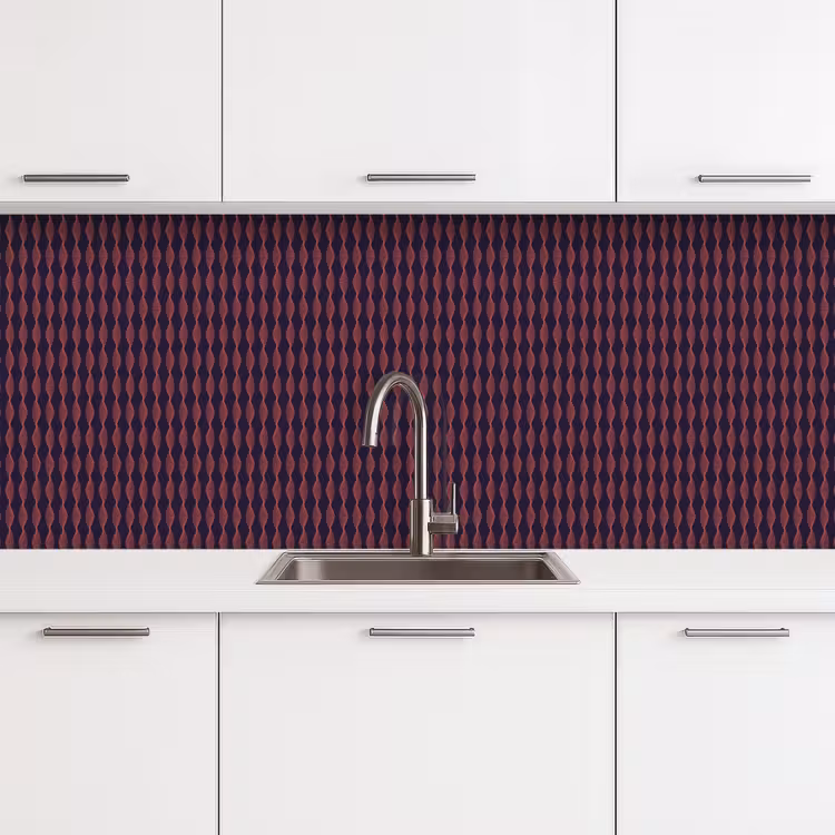 Patronen - Abstract - Vintage keuken achterwand 2 middel 871 -3d