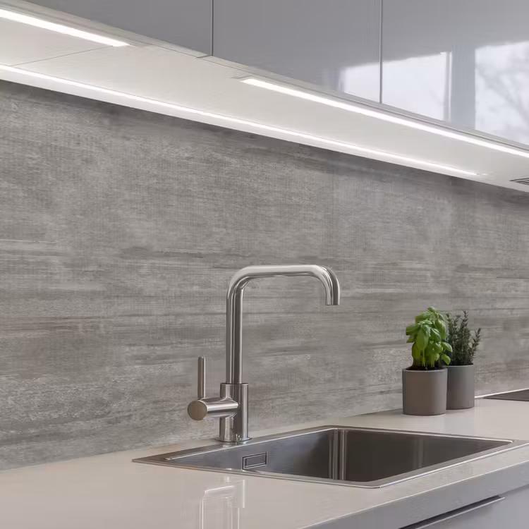 Patroon - Beton - Grijs keuken achterwand 2 middel 871 -3d_schuin