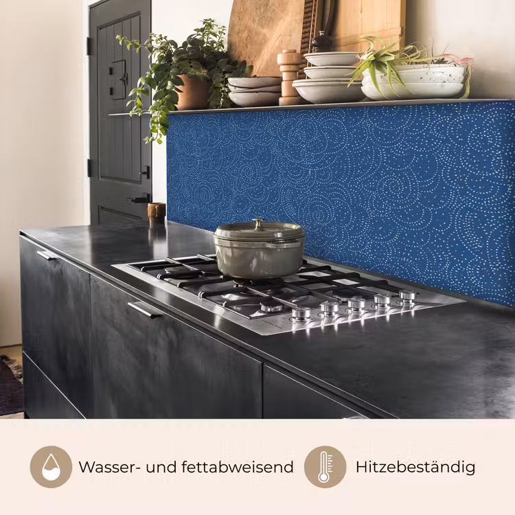 Patroon - Blauw - Japan keuken achterwand 2 middel 871 -usp_DE
