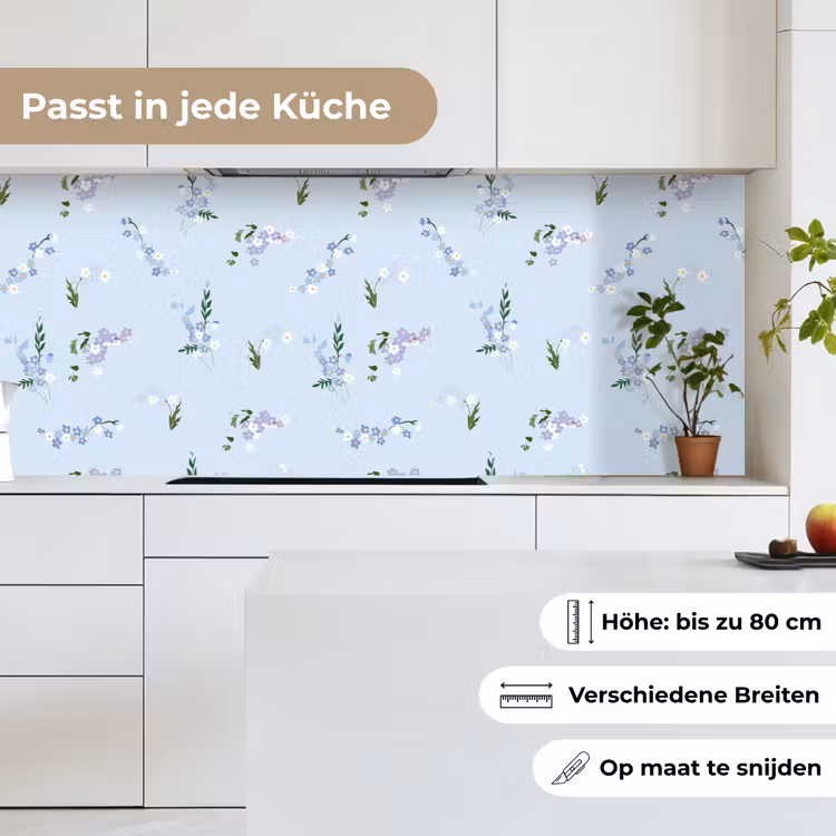 Patroon - Bloemen - Versiering keuken achterwand 2 middel 871 -sfeer4_DE