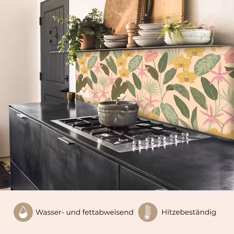Patroon - Bloemen - Kleurrijk keuken achterwand 2 middel -usp_DE