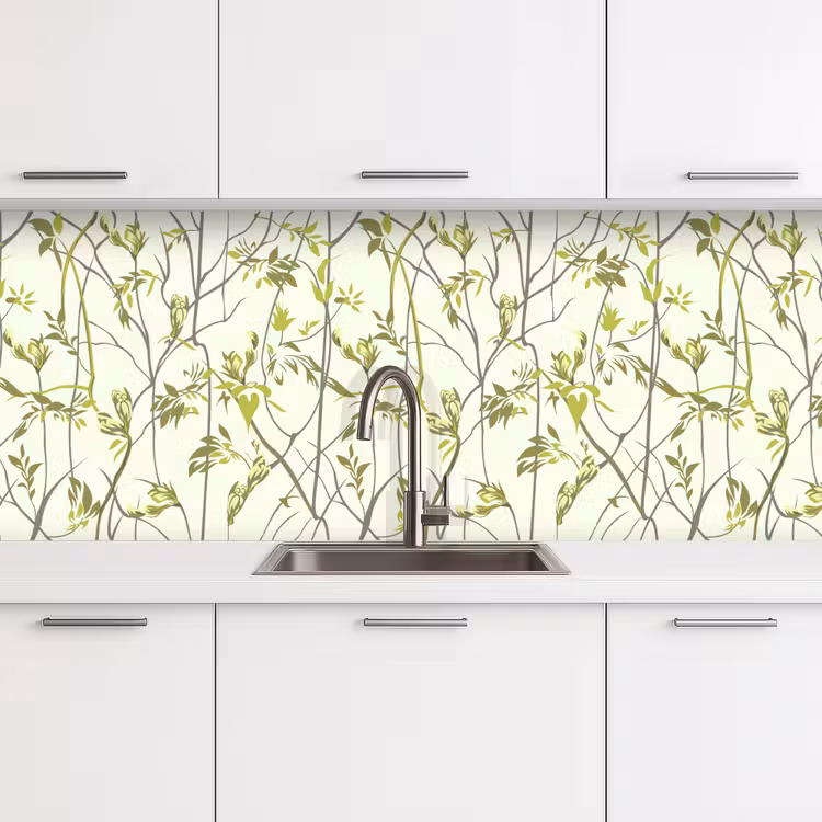 Patroon - Jungle - Planten keuken achterwand 2 middel 871 -3d