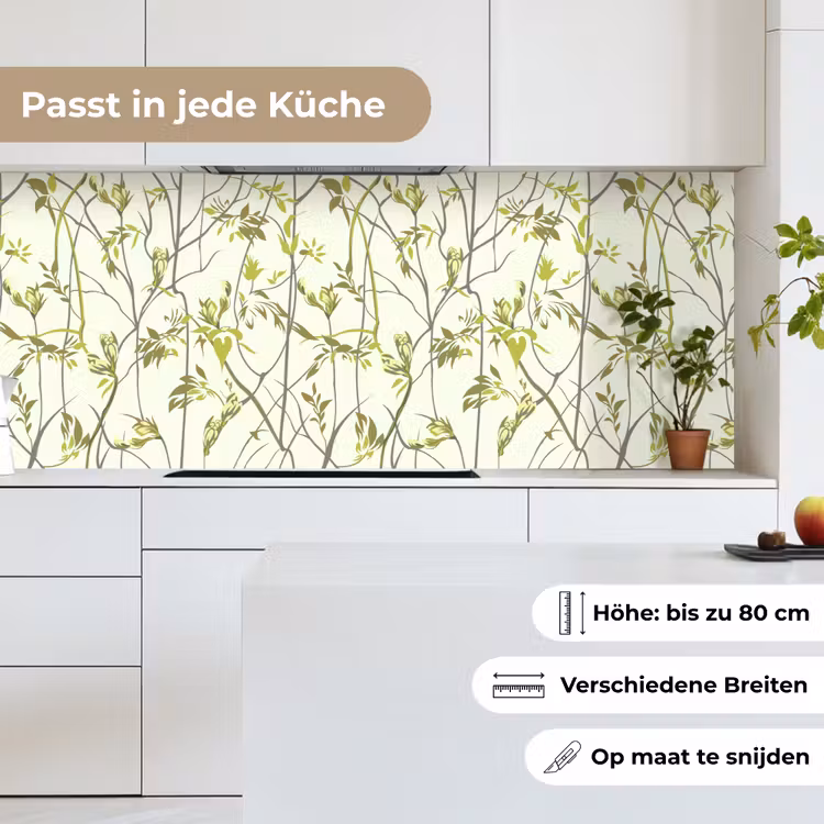 Patroon - Jungle - Planten keuken achterwand 2 middel 871 -sfeer4_DE