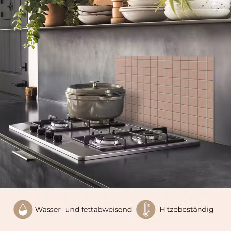 Patroon - Tegel - Oudroze keuken achterwand spatscherm klein 900 -usp_DE