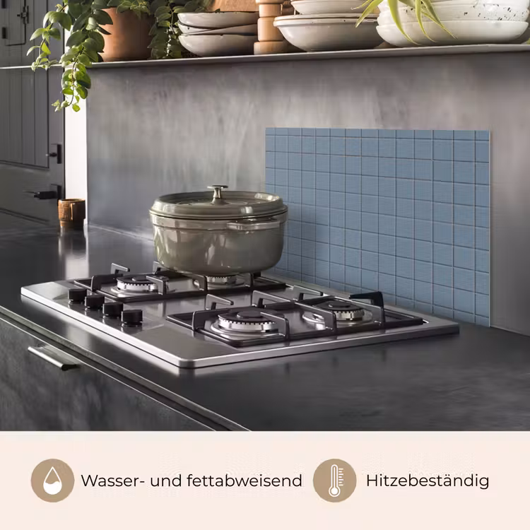 Patroon - Tegel - Blauwgrijs keuken achterwand spatscherm klein 900 -usp_DE