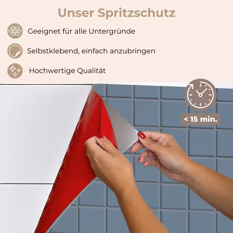 Patroon - Tegel - Blauwgrijs keuken achterwand spatscherm klein 900 -spatscherm_DE