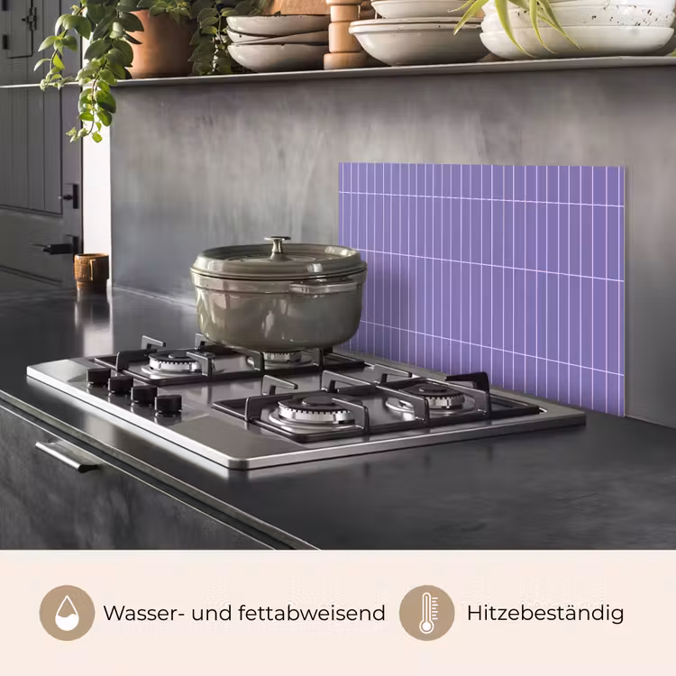 Patroon - Tegel - Lila keuken achterwand spatscherm klein 900 -usp_DE