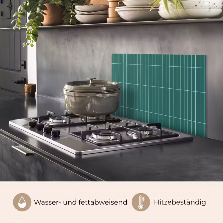 Patroon - Tegel - Saliegroen keuken achterwand spatscherm klein 900 -usp_DE