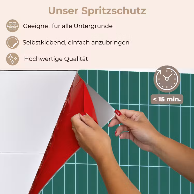 Patroon - Tegel - Saliegroen keuken achterwand spatscherm klein 900 -spatscherm_DE