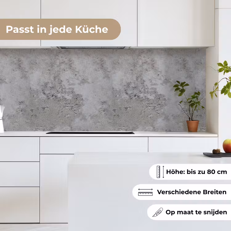 Patroon - Grijs - Oud - Beton keuken achterwand 2 middel 871 -sfeer4_DE