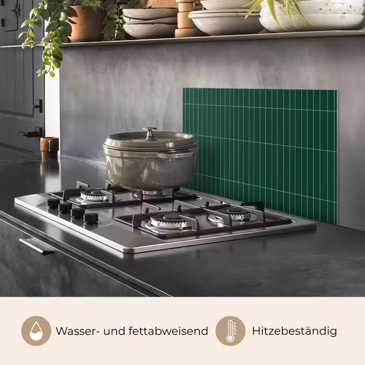 Patroon - Tegels - Donkergroen keuken achterwand spatscherm klein 900 -usp_DE