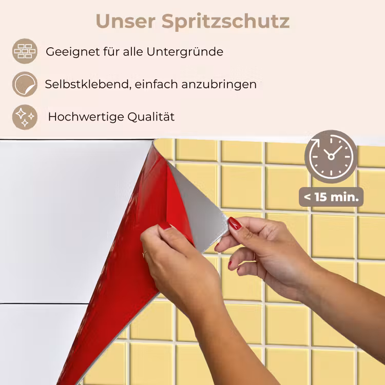Patroon - Tegels - Geel keuken achterwand spatscherm klein 900 -spatscherm_DE