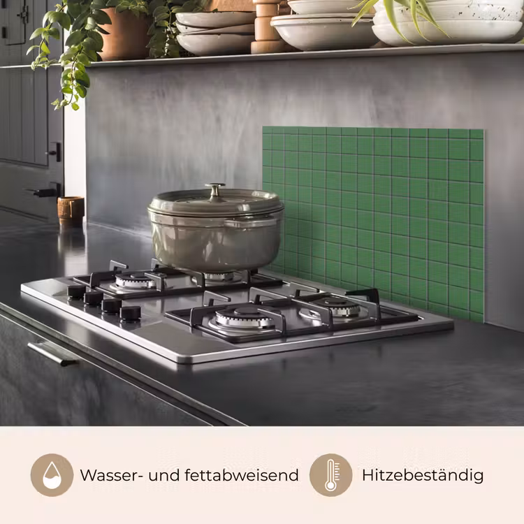 Patroon - Tegels - Groen keuken achterwand spatscherm klein 900 -usp_DE