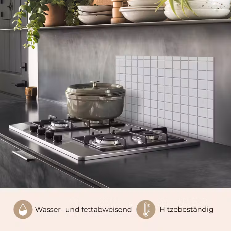 Patroon - Tegels - Licht - Grijs keuken achterwand spatscherm klein 900 -usp_DE