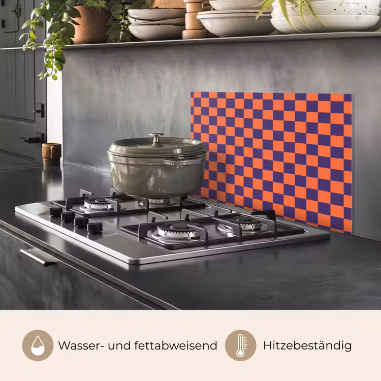 Patroon - Klassiek - Paars keuken achterwand spatscherm klein 900 -usp_DE