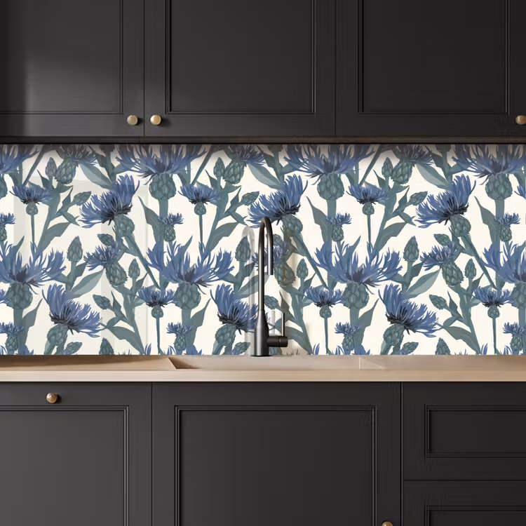 Patronen - Korenbloem - Natuur - Plant keuken achterwand 2 middel 871 -sfeer1
